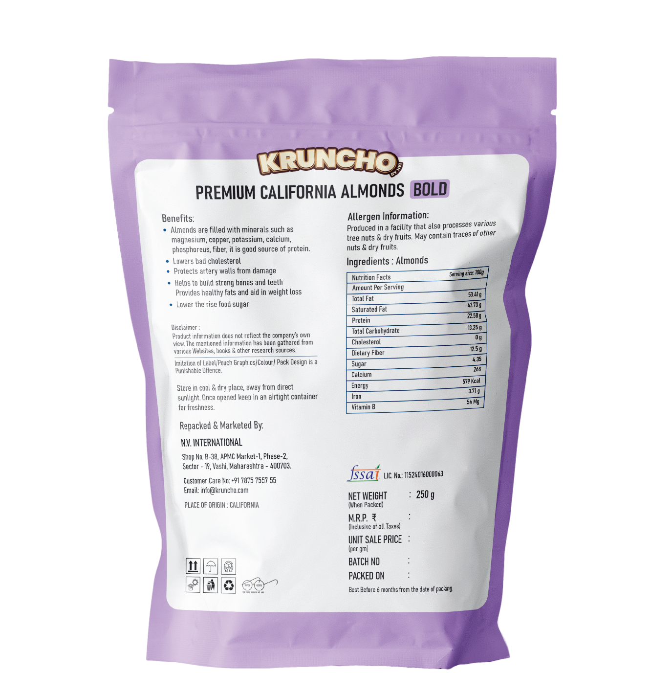 Premium California Almonds Bold