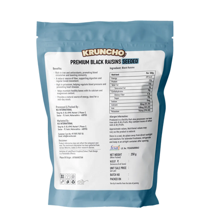 Premium Black Raisins Seeded