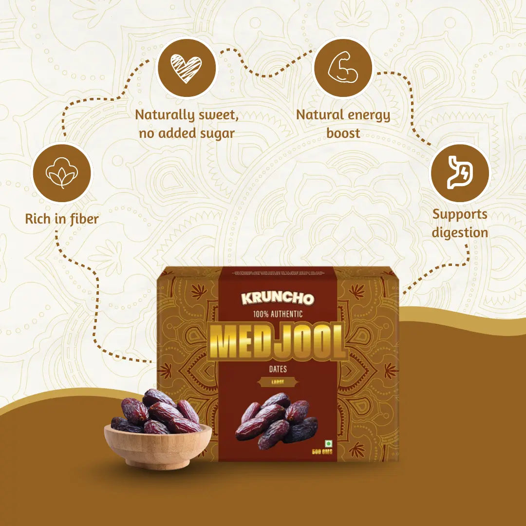 Medjool large dates dry fruits kruncho