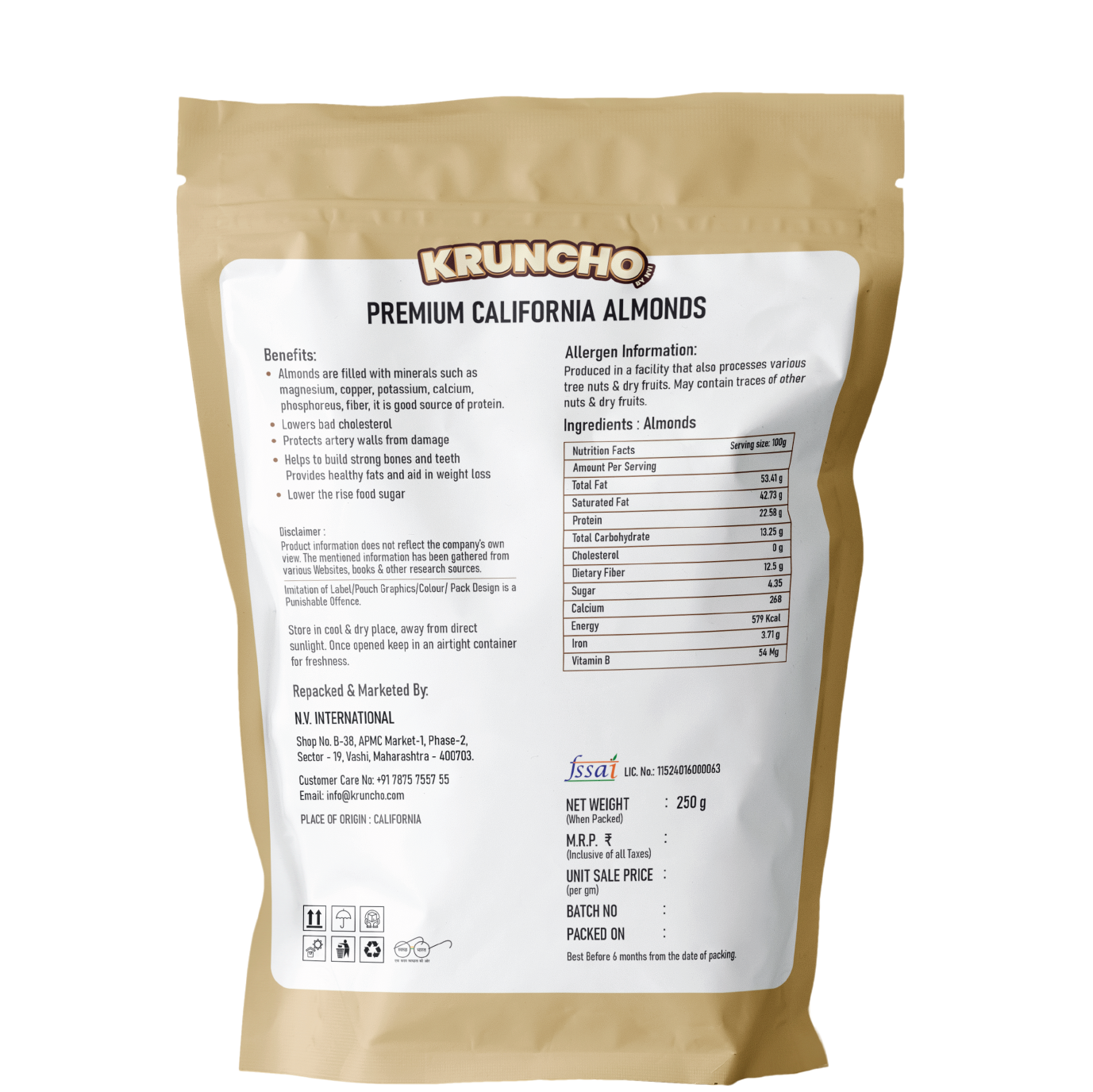 Premium California Almonds Regular