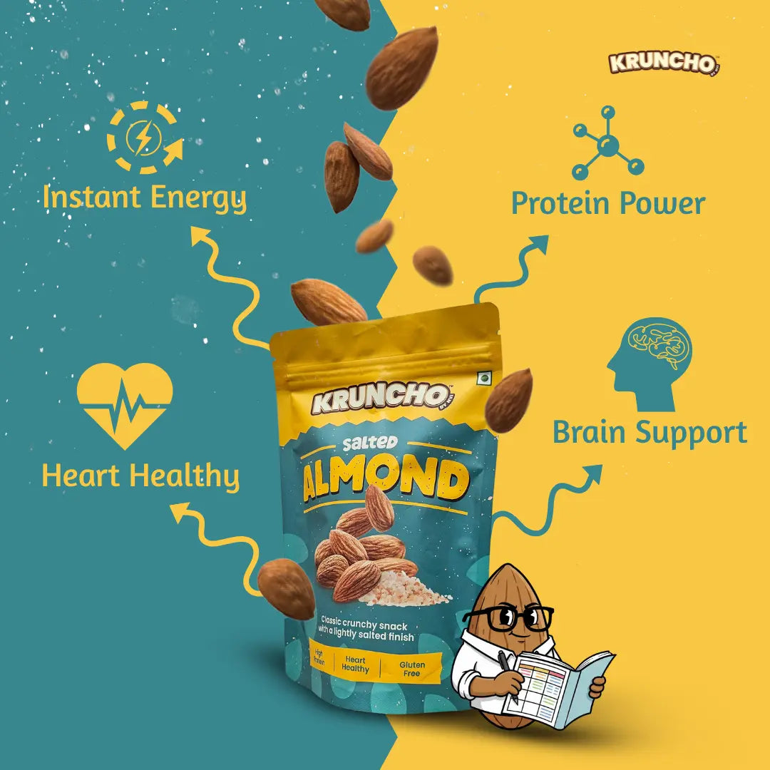 Salted almonds kruncho