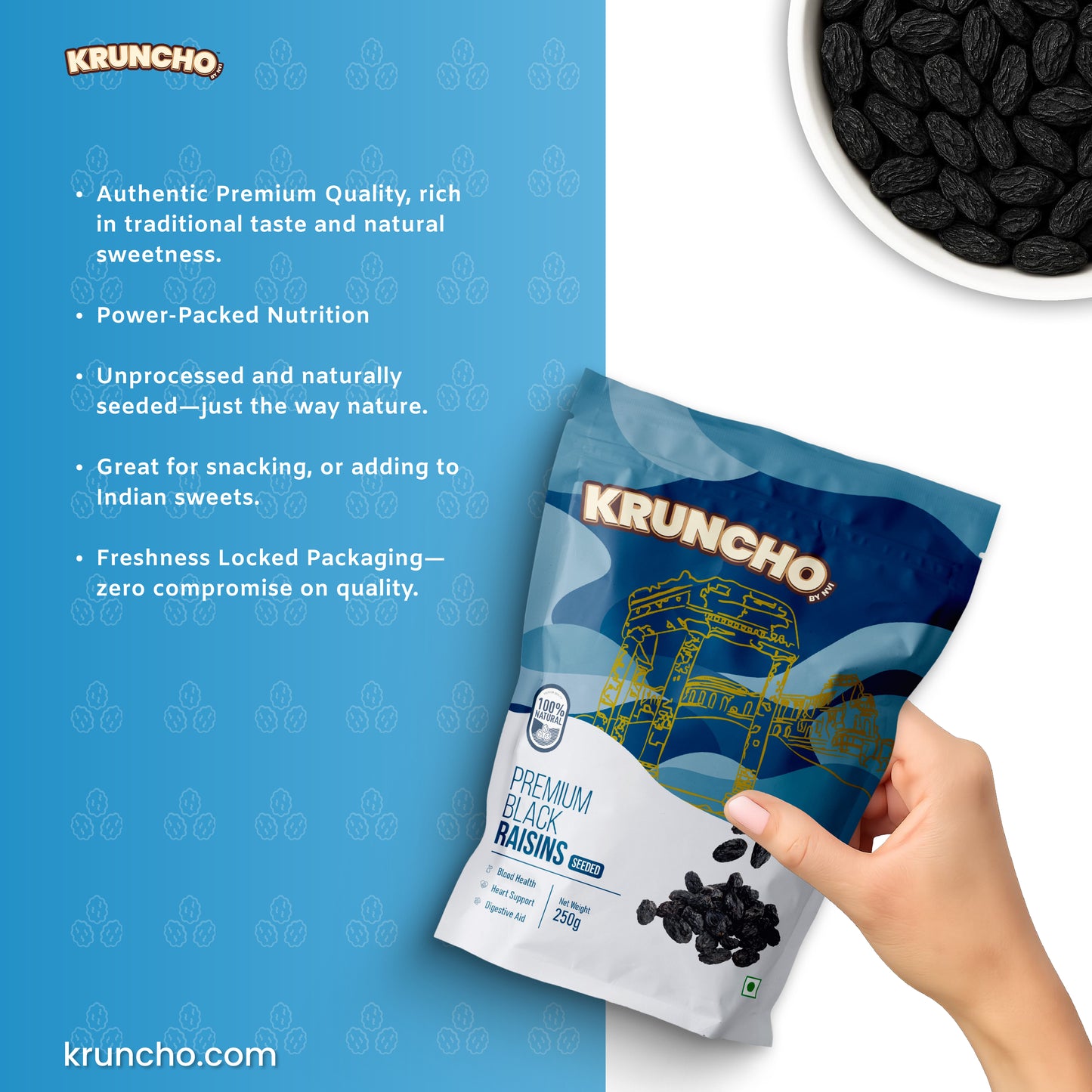 Premium Black Raisins Seeded