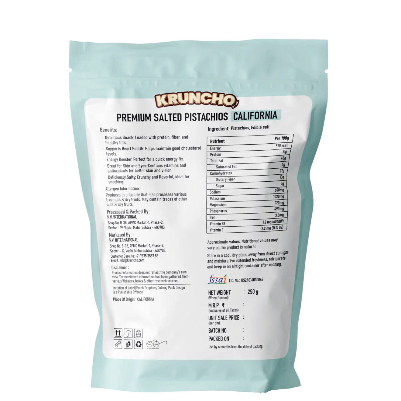 Premium Salted Pistachios California