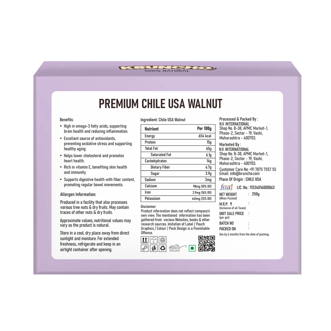 Premium Chile USA Walnut Jumbo