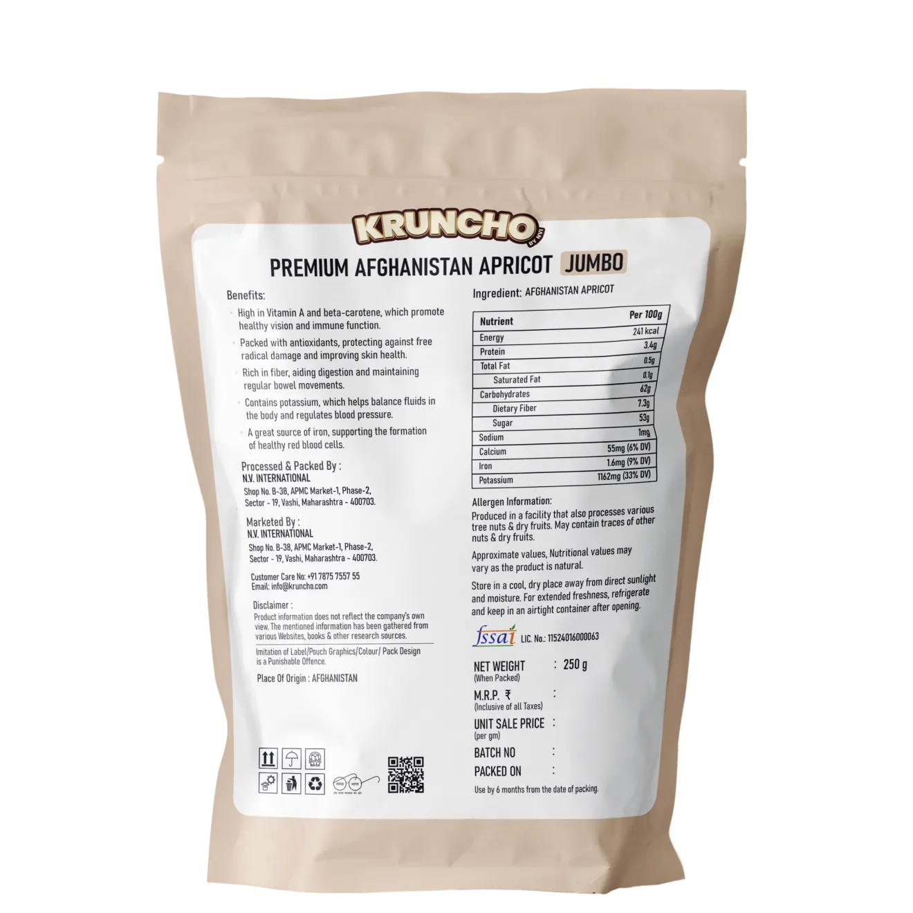 Premium Afghanistan Apricot Jumbo