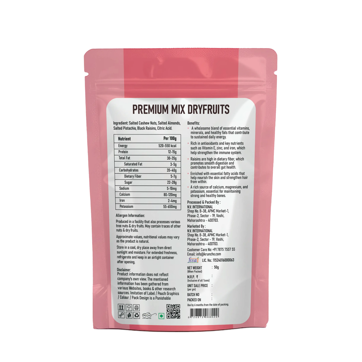 Premium Mix Dryfruits Packs