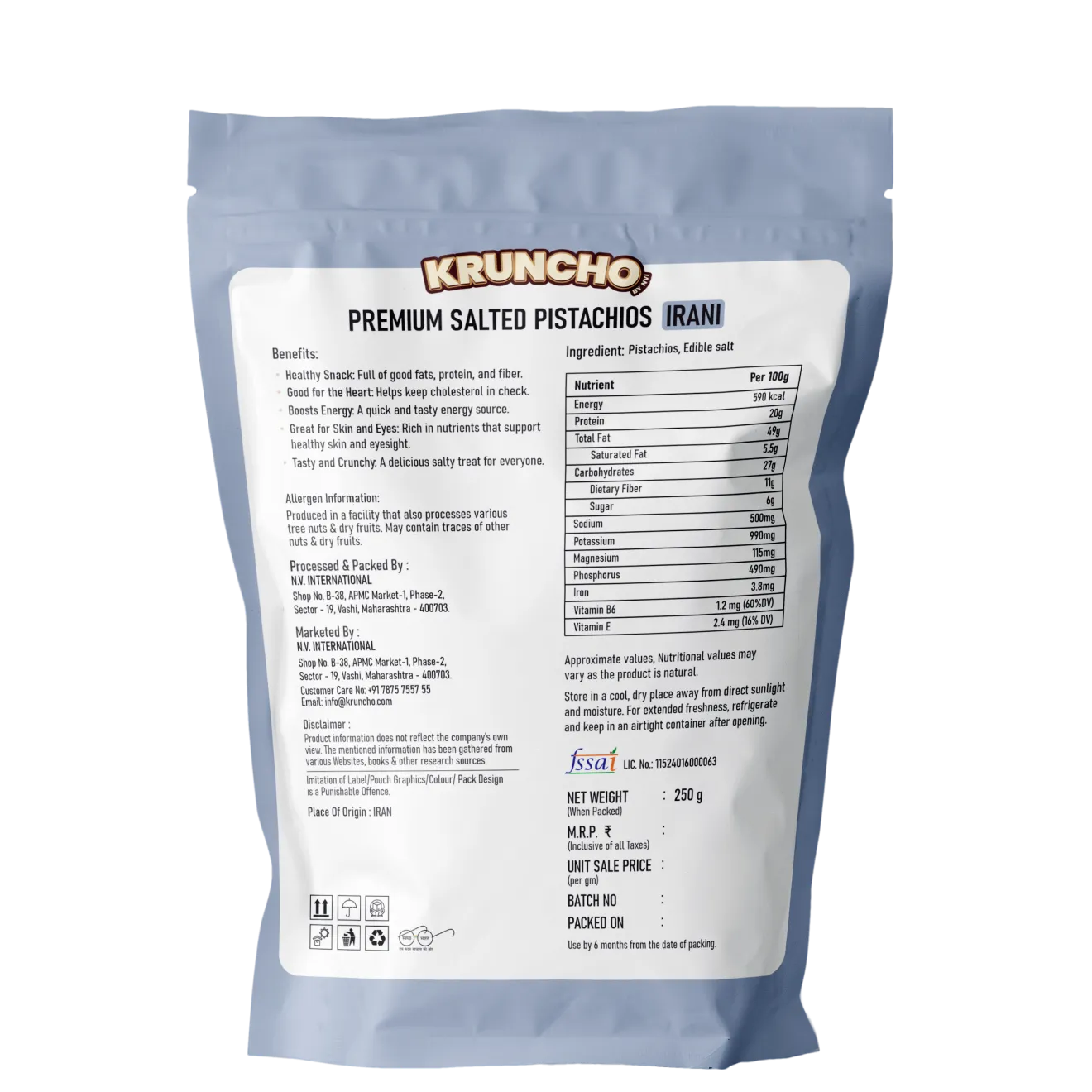 Premium Salted Pistachios Irani