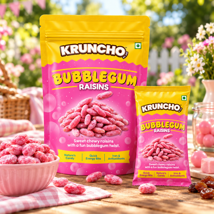 Kruncho Bubblegum Raisins lifestyle