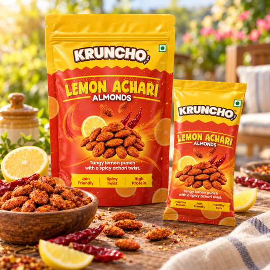 Kruncho Lemon Achari Almonds lifestyle