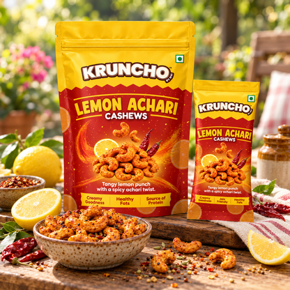 Kruncho Lemon Achari Cashews lifestyle